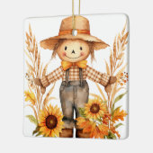 Personaliseer herfstwensen vogelverschrikker en zo keramisch ornament (Links)