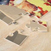 Personaliseer herten met de naam legpuzzel (Zijkant)