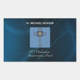Personaliseer het 10e Jubileum van de Orde van Pri Rechthoekige Sticker
