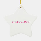Personaliseer het 25e Jubileum Nun Religious Life Keramisch Ornament (Achterkant)