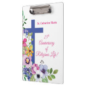 Personaliseer het 25e Jubileum Nun Religious Life Klembord (Links)