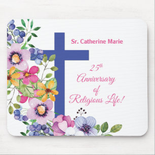 Personaliseer het 25e Jubileum Nun Religious Life Muismat