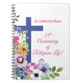 Personaliseer het 25e Jubileum Nun Religious Life Notitieboek (Voorkant)