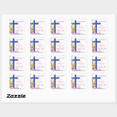 Personaliseer het 25e Jubileum Nun Religious Life Vierkante Sticker (Vel)