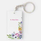 Personaliseer het 40e Jubileum Nun Religious Life Sleutelhanger (achterkant)