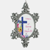 Personaliseer het 40e Jubileum Nun Religious Life Tin Sneeuwvlok Ornament (Links)