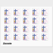 Personaliseer het 40e Jubileum Nun Religious Life Vierkante Sticker (Vel)