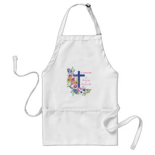 Personaliseer het 45e Jubileum Nun Religious Life Standaard Schort