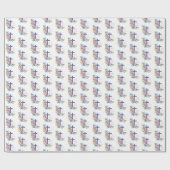 Personaliseer het 50e Jubileum Nun Religieuze Leve Cadeaupapier (Vlak)