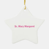 Personaliseer het 50e Jubileum Nun Religieuze Leve Keramisch Ornament (Achterkant)