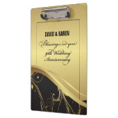 Personaliseer het 50e Jubileum Religieuze bruiloft Klembord (Links)