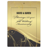 Personaliseer het 50e Jubileum Religieuze bruiloft Klembord (Achterkant)