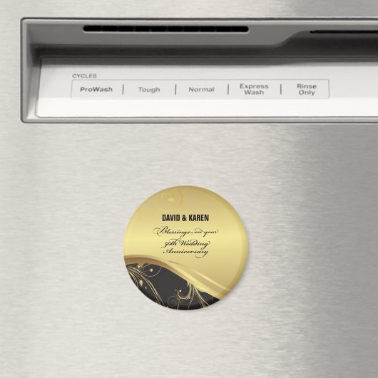 Personaliseer het 50e Jubileum Religieuze bruiloft Magneet (Insitu (Vaatwasser))