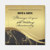 Personaliseer het 50e Jubileum Religieuze bruiloft Magneet (Voorkant)