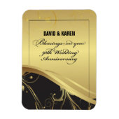 Personaliseer het 50e Jubileum Religieuze bruiloft Magneet (Verticaal)