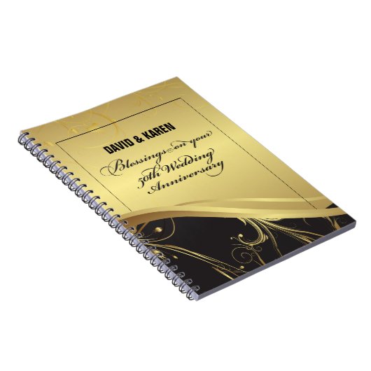 Personaliseer het 50e Jubileum Religieuze bruiloft Notitieboek (Rechterzijde)