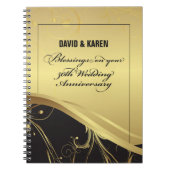 Personaliseer het 50e Jubileum Religieuze bruiloft Notitieboek (Voorkant)