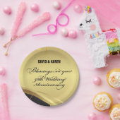 Personaliseer het 50e Jubileum Religieuze bruiloft Papieren Bordje (Feest)