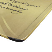 Personaliseer het 50e Jubileum Religieuze bruiloft Snijplank (Hoek)