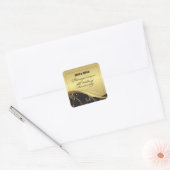 Personaliseer het 50e Jubileum Religieuze bruiloft Vierkante Sticker (Envelop)