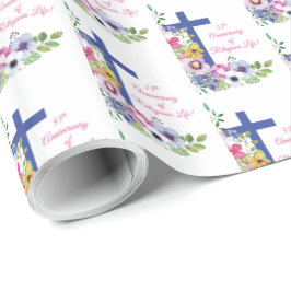 Personaliseer het 55e Jubileum Nun Religious Life Cadeaupapier