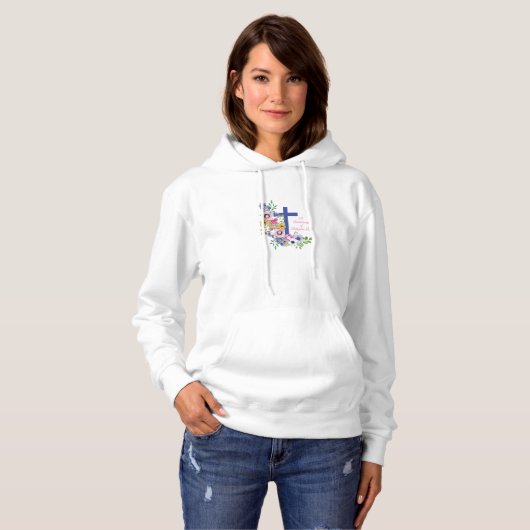 Personaliseer het 55e Jubileum Nun Religious Life Hoodie (Voorkant volledig)