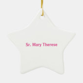 Personaliseer het 55e Jubileum Nun Religious Life Keramisch Ornament (Achterkant)