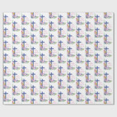 Personaliseer het 60ste Jubileum Nun Religious Lif Cadeaupapier (Vlak)