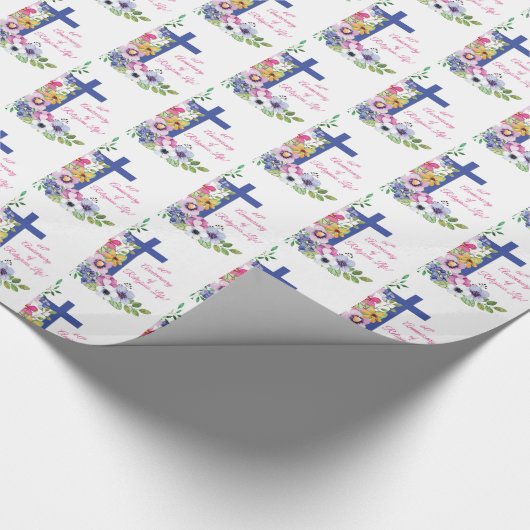 Personaliseer het 60ste Jubileum Nun Religious Lif Cadeaupapier (Hoek)