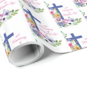 Personaliseer het 60ste Jubileum Nun Religious Lif Cadeaupapier (Rol Hoek)