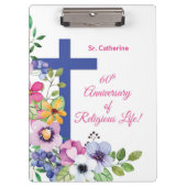 Personaliseer het 60ste Jubileum Nun Religious Lif Klembord (Voorkant)