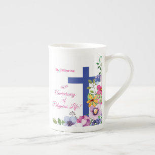 Personaliseer het 60ste Jubileum Nun Religious Lif Porselein Kop
