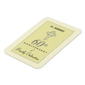 Personaliseer het 60ste Jubileum Priest in reliëfd Magneet (Linkerzijde)