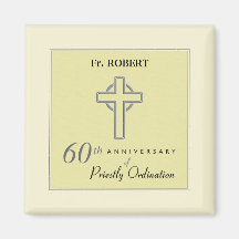 Personaliseer het 60ste Jubileum Priest in reliëfd