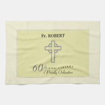 Personaliseer het 60ste Jubileum Priest in reliëfd