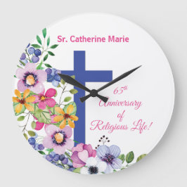 Personaliseer het 65e Jubileum Nun Religious Life Grote Klok