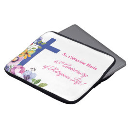 Personaliseer het 65e Jubileum Nun Religious Life Laptop Sleeve