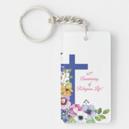 Personaliseer het 65e Jubileum Nun Religious Life Sleutelhanger