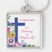 Personaliseer het 65e Jubileum Nun Religious Life Sleutelhanger (Voorkant)