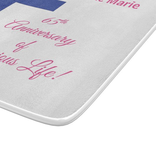 Personaliseer het 65e Jubileum Nun Religious Life Snijplank (Hoek)