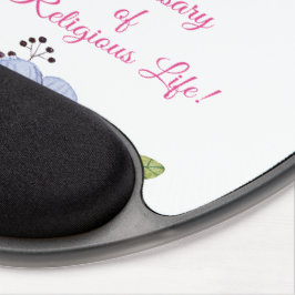 Personaliseer het 70e Jubileum Nun Religieuze Leve Gel Muismat