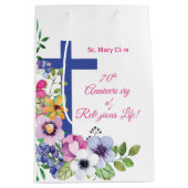 Personaliseer het 70e Jubileum Nun Religieuze Leve Medium Cadeauzakje (Voorkant)