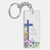 Personaliseer het 70e Jubileum Nun Religieuze Leve Sleutelhanger (Voorkant Links)