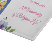 Personaliseer het 70e Jubileum Nun Religieuze Leve Snijplank (Hoek)