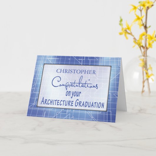 Personaliseer het Afstuderen van de Architectuur v Kaart (Gele Bloem)