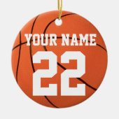 Personaliseer het, Basketball Keramisch Ornament (Voorkant)