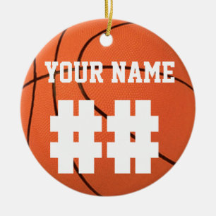 Personaliseer het, Basketball Keramisch Ornament