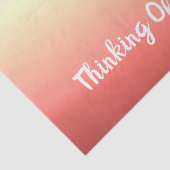 Personaliseer het bericht op dit tissuepapier (Detail)