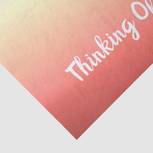 Personaliseer het bericht op dit tissuepapier (Detail)