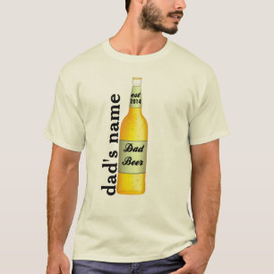 PERSONALISEER het bier van de Papa van Vaderdag T-shirt